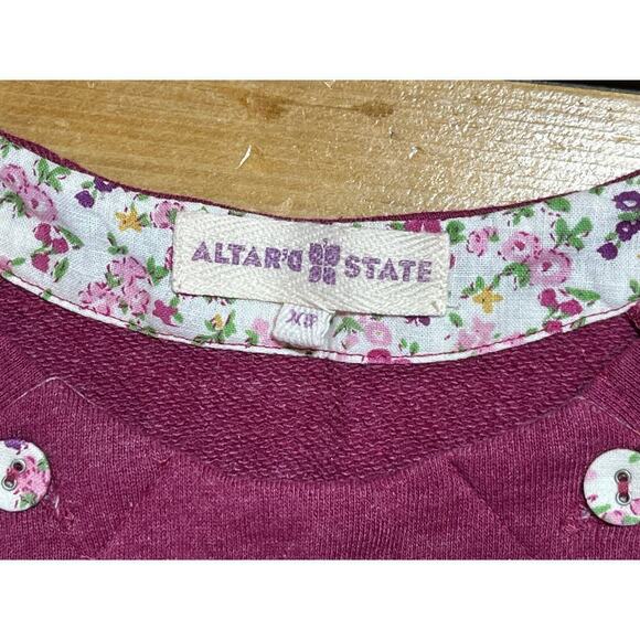 Altar'd State Women's Pull Over Tunic Dress. Long sleeve. purple. Size XS - Picture 3 of 7